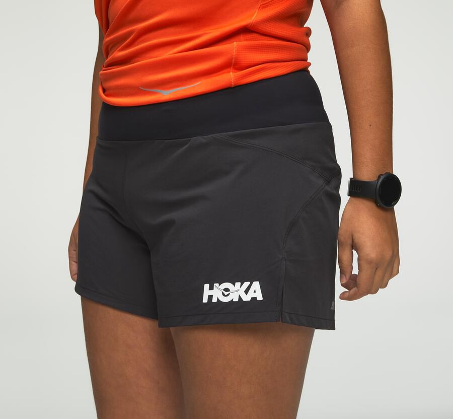 Short Hoka One One Performance Femme - Noir - JIY-532841